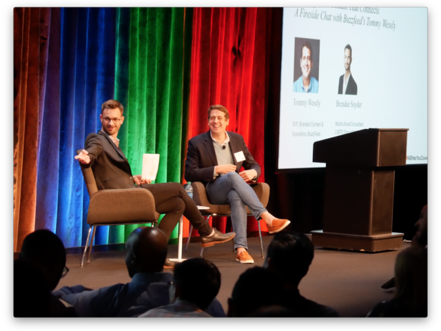 Brendan Snyder, US Multicultural Consultant, Google and Tommy Wesely, SVP, Branded Content & Operations, BuzzFeed discuss the Content that Connects with the LGBTQ+ consumers