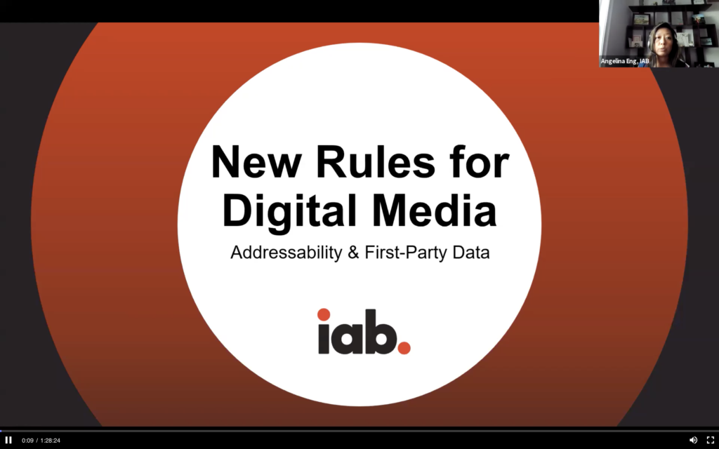 IAB- New Rules for Digital Media: Addressability & First Party Data