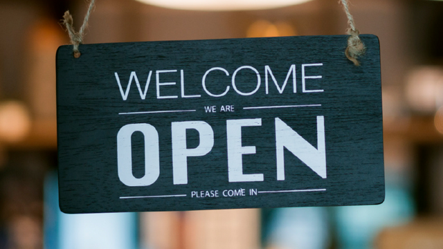 Welcome Business Open Sign