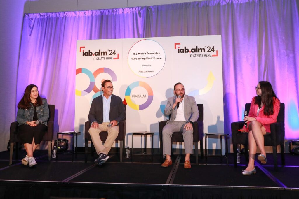 IAB ALM 2024 | Track D, Streaming Strategies: The Quest for The Perfect Content Mix by Jessica Brown, Managing Director, Digital Investment, GroupM, Aaron Sobol, Head of Media Investment, US, Unilever; Kerry Flynn, Media Deals Reporter, Axios Pro