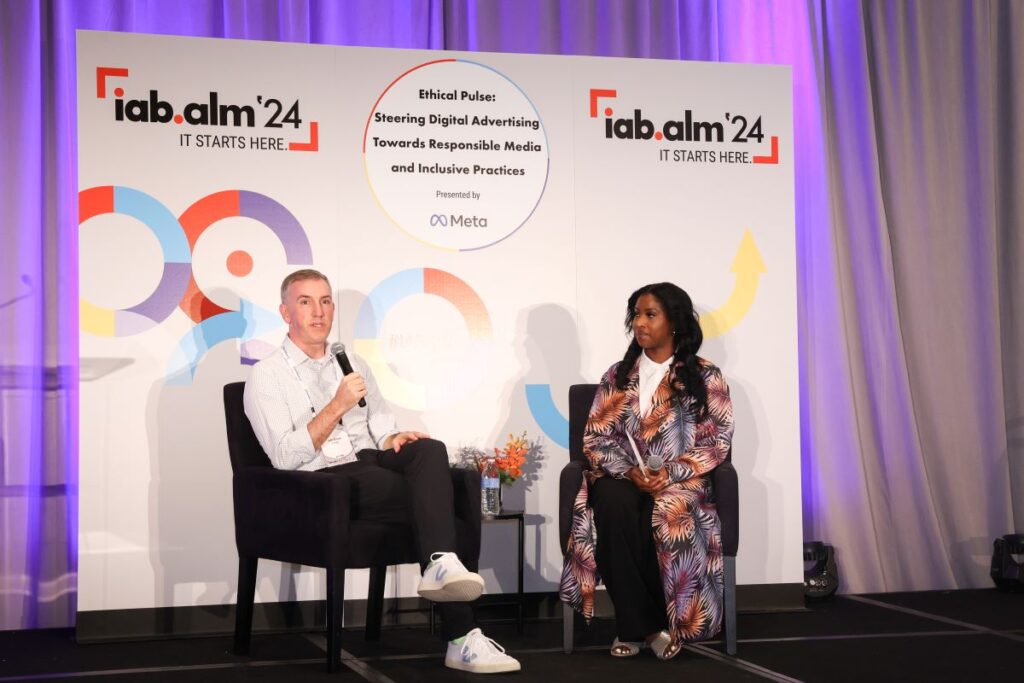 IAB ALM 2024 | Track E, Guardians of Trust: Navigating the Future of Brand Safety in the Digital Age by Jeff Dunn, Vice President of Trust and Safety, HInge; Yakira Youing, Content Manager, AdMonsters