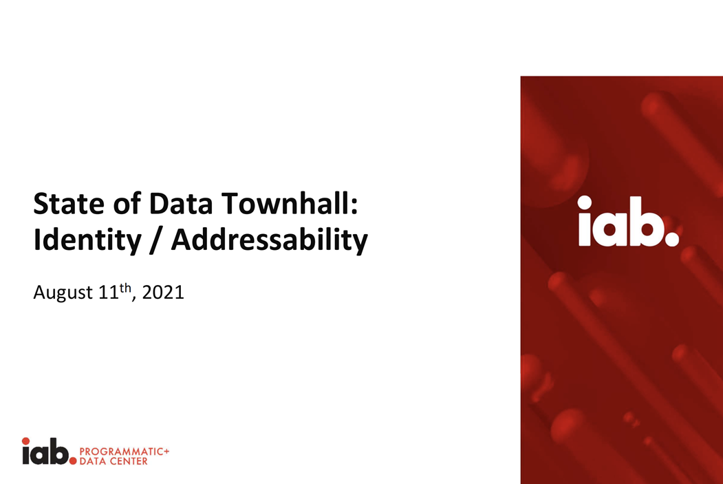 State of Data Webinar: Identity/Addressability