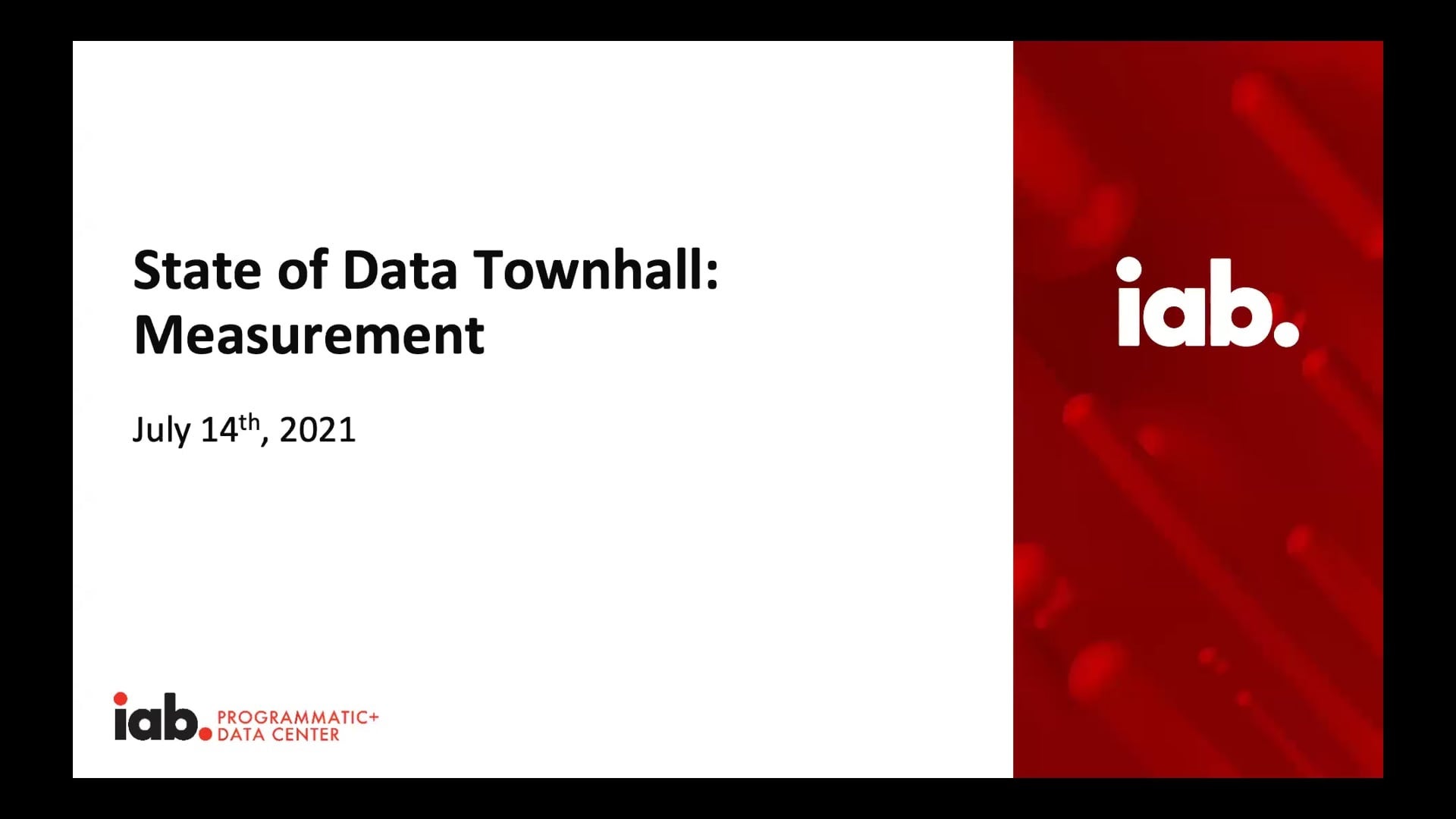 State of Data Webinar: Measurement